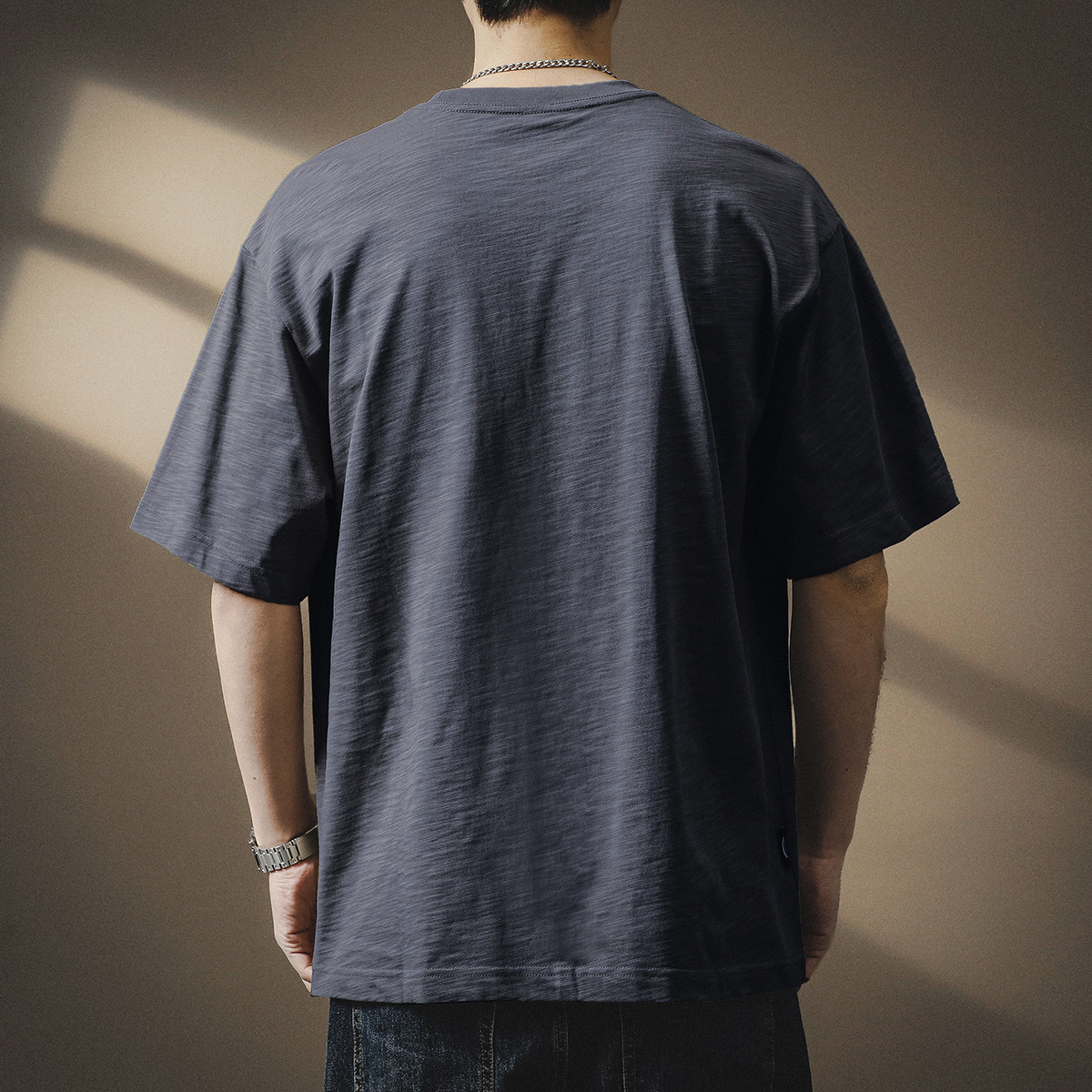 170–190g Slub Cotton Short-Sleeve T-Shirt