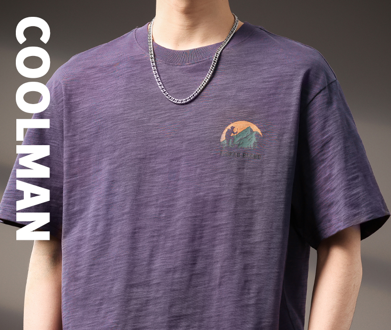 170–190g Slub Cotton Short-Sleeve T-Shirt