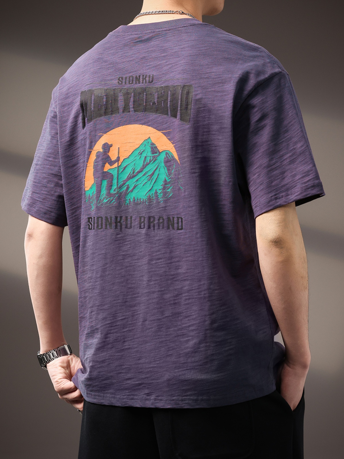 170–190g Slub Cotton Short-Sleeve T-Shirt
